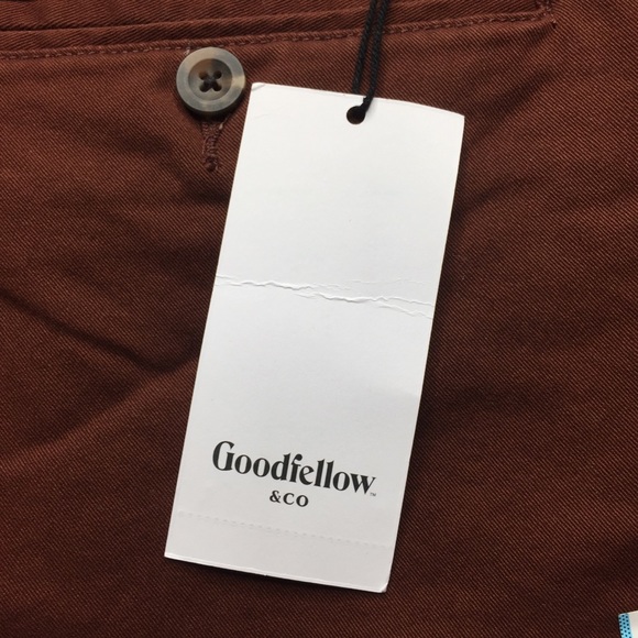 NWT Slim Fit Hennepin Chino Pant 33 x 30 Red Brown - Picture 6 of 11